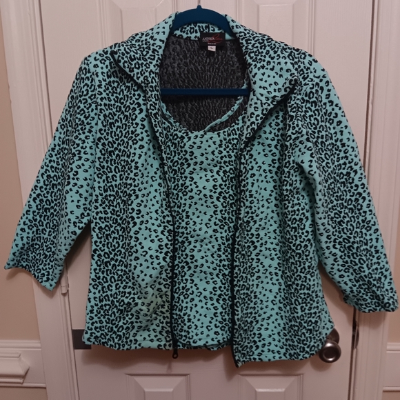 ANDRIA LIEU Jacket & Top set Cheetah - Picture 3 of 11